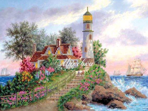 Схема (рисунок) на холсте Бригантина, АС-157, Абрис Арт