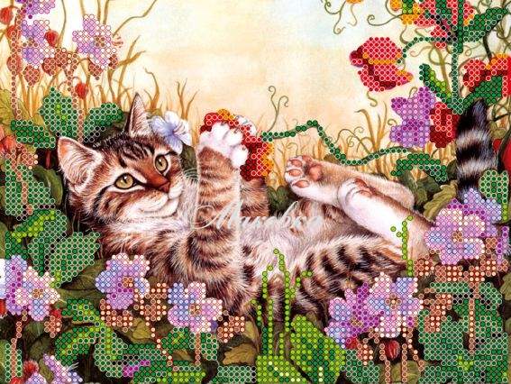 Схема (рисунок) на холсте Забавы в цветах, АС-432, Абрис Арт Схема (рисунок) на холсте Забавы в цветах, АС-432, Абрис Арт