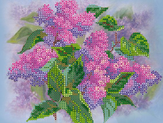 Схема (малюнок) на полотні Бузковий туман, АС-434, Абріс Арт Схема (малюнок) на полотні Бузковий туман, АС-434, Абріс Арт