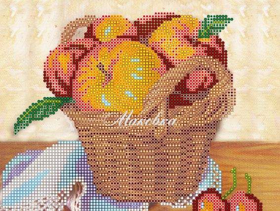 Схема (рисунок) на холсте Летний урожай, АС-460, Абрис Арт