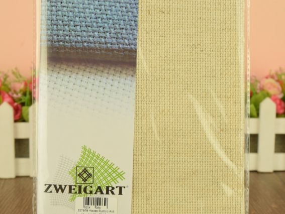 Zweigart 3279/54 Канва Rustico Aida 14 цвет 54 пшеничный (36х49см)  Чарівна мить