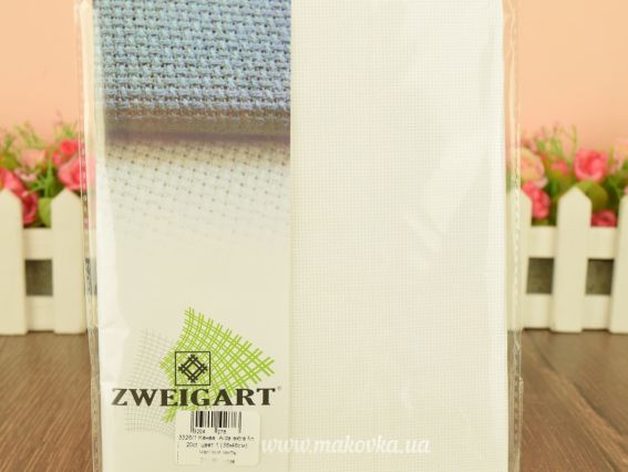 Zweigart 3326/1 Канва Aida extra fine 20ct. цвет 1 Білий (36х46см)  Чарівна мить