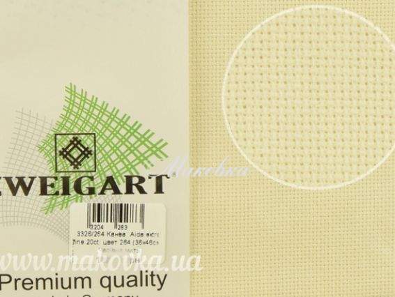 Канва Aida 3326 (264) 20ct колір 264 Св.беж, Zweigart отрез 36х33см Канва Aida 3326 (264) 20ct колір 264 Св.беж, Zweigart отрез 36х33см