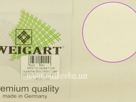 Канва Floba superfine 3452 (100) 35ct цвет 100 белый , Zweigart отрез 36х46см Канва Floba superfine 3452 (100) 35ct цвет 100 белый , Zweigart отрез 36х46см