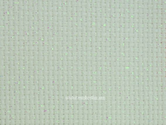 3706/11 Канва Zweigart Star-Aida 14 колір 11 білий з райдужним люрексом (36х34см)