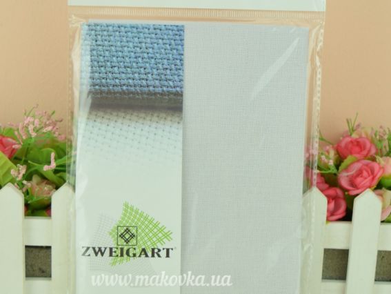 Zweigart 3984/7011 Канва Murano- Lugana-Aida. цвет 7011 Св.серый (36х46см)  Чарівна мить
