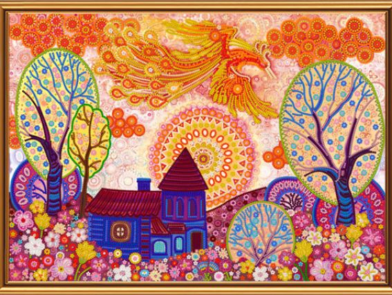 Рисунок на ткани Вестник счастья, 42х30 см, БИС 1295, Нова Слобода Рисунок на ткани Вестник счастья, 42х30 см, БИС 1295, Нова Слобода