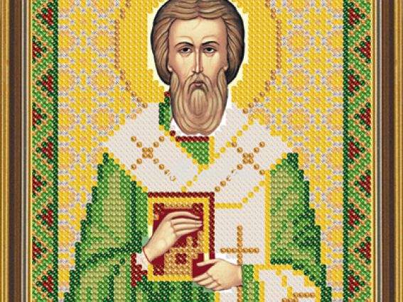 Рисунок на ткани Св.Мц,Епископ  Валентин Интерамский, БИС 5157, Нова Слобода