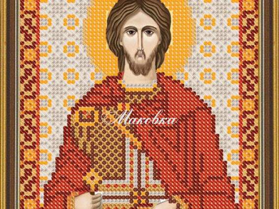 Рисунок на ткани Св. Вмц. Никита, БИС 5175, Нова Слобода