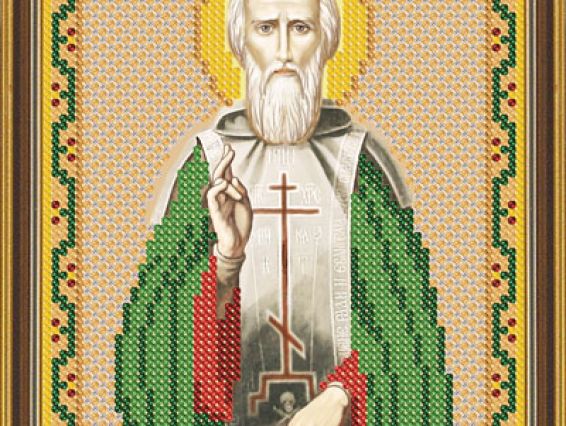 Рисунок на ткани Св. Сергий Радонежский, БИС 5197, Нова Слобода Рисунок на ткани Св. Сергий Радонежский, БИС 5197, Нова Слобода