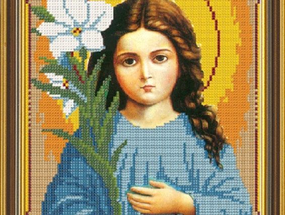 Рисунок на ткани Богородица Трилетствующая БИС 9020, Нова Слобода Рисунок на ткани Богородица Трилетствующая БИС 9020, Нова Слобода