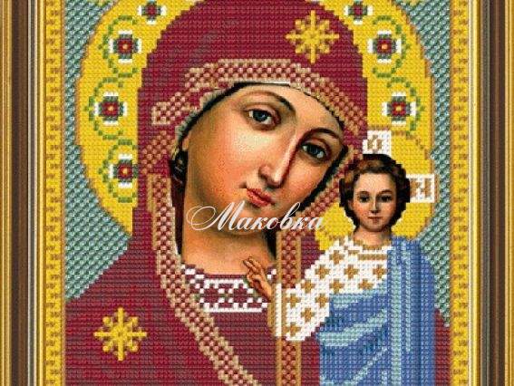 Рисунок на ткани Богородица Казанская БИС 9024, Нова Слобода