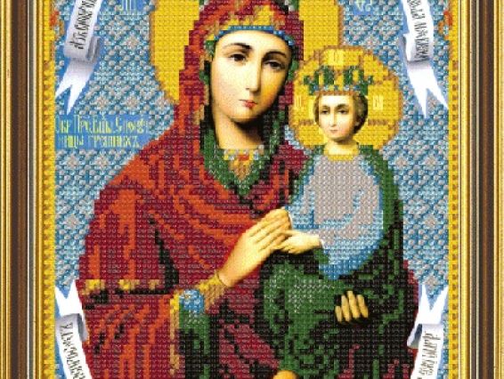 Рисунок на ткани Богородица Споручница Грешных БИС 9031, Нова Слобода Рисунок на ткани Богородица Споручница Грешных БИС 9031, Нова Слобода