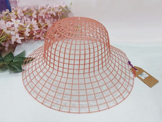 Пластикова канва (каркас) для капелюха KP074 рожева Пластикова канва (каркас) для капелюха KP074 рожева