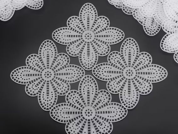 Пластиковая канва, или сетка в форме бабочки или цветка, размер 11*11см