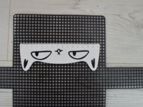 Канва пластикова для сумки Чорна мала прямокутна 36*40 (19*11)см