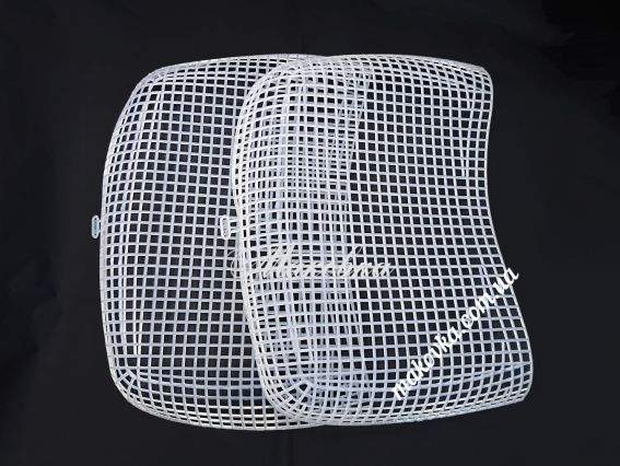 Пластиковая канва (каркас) для сумки KP010 , белая Пластиковая канва (каркас) для сумки KP010 , белая