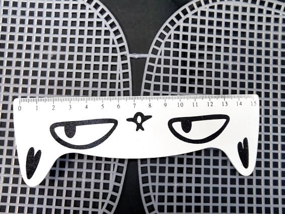 KP006 Канва пластиковая для сумки белая , размер 41*23 (14*19) см, 1шт, 