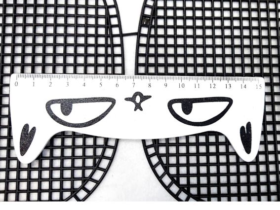 KP007 Канва пластикова для сумки Чорна 41*23 (14*19) см, 1шт,