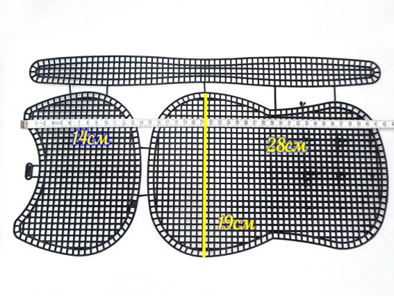 KP007 Канва пластикова для сумки Чорна 41*23 (14*19) см, 1шт,