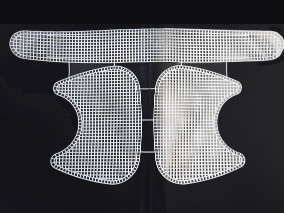 Пластикова канва для сумки КСС-6 Вушка-2 Біла