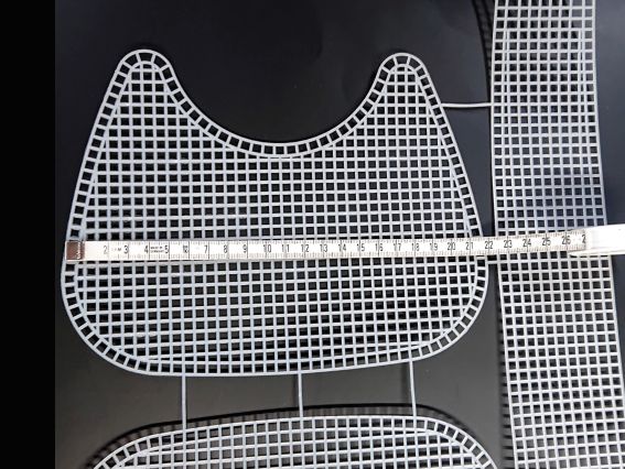 Канва пластикова для сумки Вушка-2 КСС-6 Біла