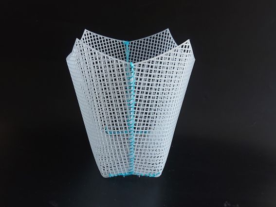 Канва пластикова для сумки біла Кошик 32*51см