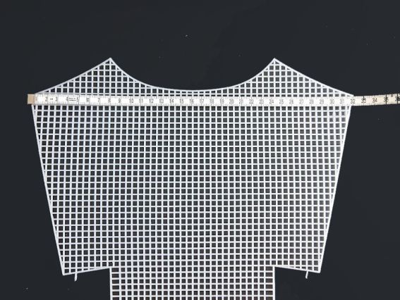 Канва пластикова для сумки біла Кошик 32*51см