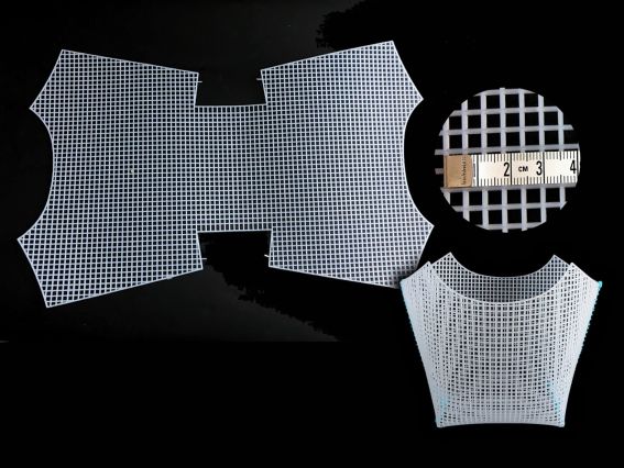 Пластикова канва для сумки КСБ-5 Кошик біла 