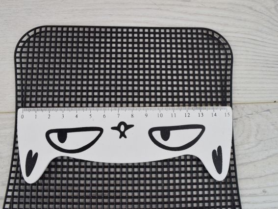 Канва пластиковая для сумки маленькая Черная, размер 33,3x35 см, 1шт, 