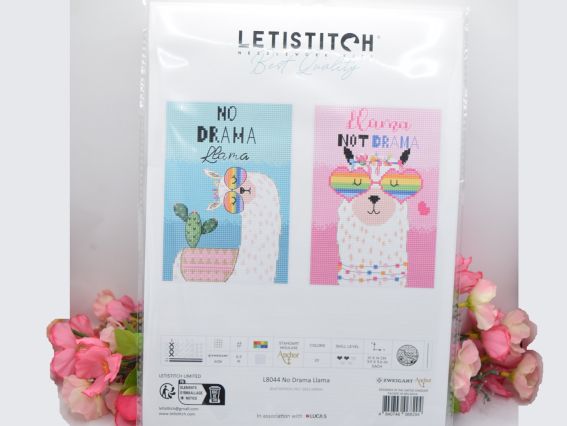 Набір для вишивання хрестом Letistitch L8044 No Drama Llama (лама)