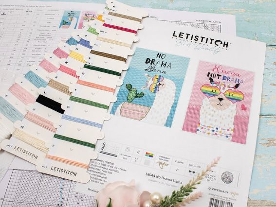 Набір для вишивання хрестом Letistitch L8044 No Drama Llama (лама)