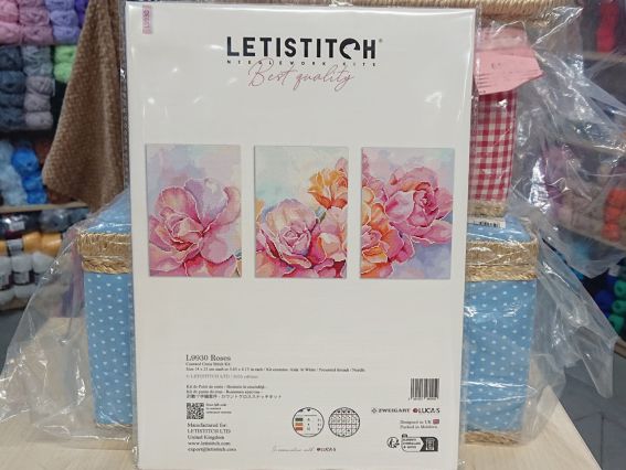 Набір для вишивання хрестом Letistitch L9930 Roses (Троянди) 