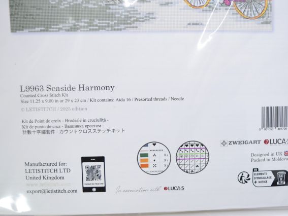 Набір для вишивання хрестомL9963 Seaside Harmony (Морська гармонія) Letistitch