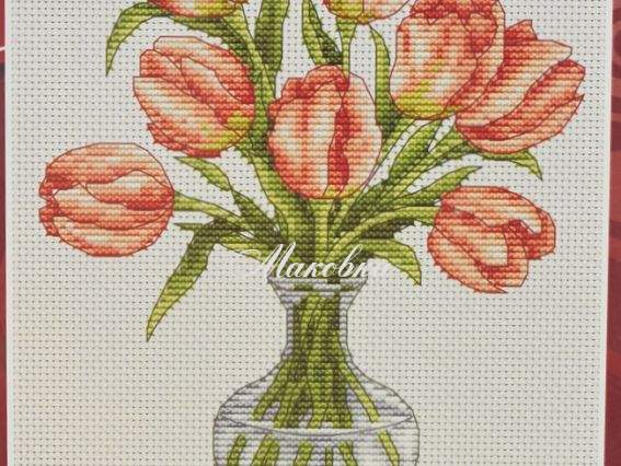 Вышивка нитками Тюльпаны К048, Lasko