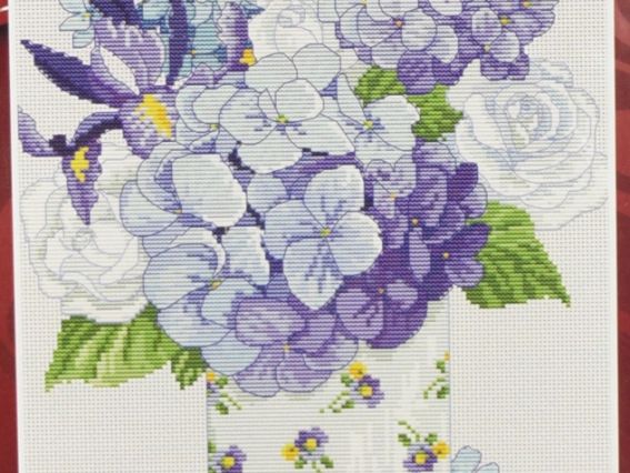 Вышивка нитками Цветы в вазе К051, Lasko Вышивка нитками Цветы в вазе К051, Lasko