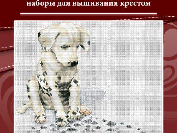 Вышивка нитками Далматинец Т074, Lasko