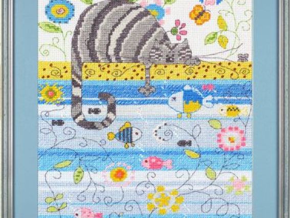 Кот и рыбки 1052, ТМ Леди Кот и рыбки 1052, ТМ Леди