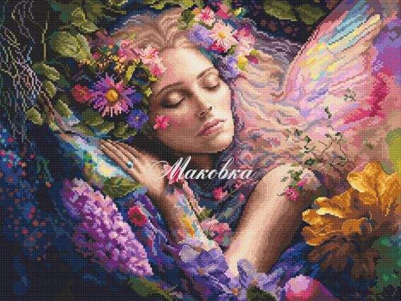 L8081 Bed of Flowers Letistitch набор для вышивания нитками 