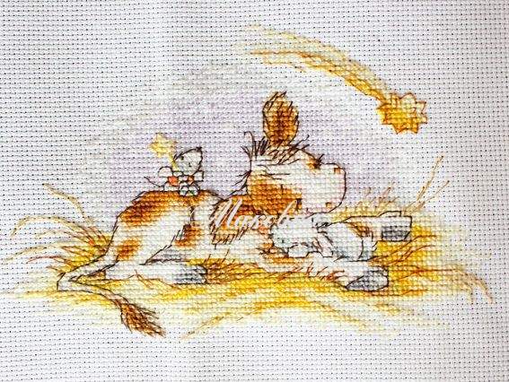 В1057, Рождественская история, Лука-С набор для вышивания нитками В1057, Рождественская история, Лука-С набор для вышивания нитками