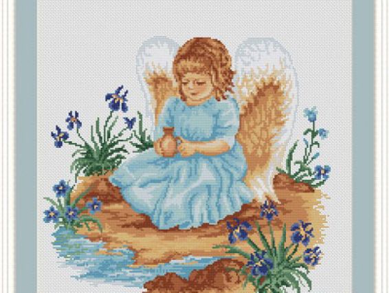 В262 Ангелочек у воды GoblenSet В262 Ангелочек у воды GoblenSet