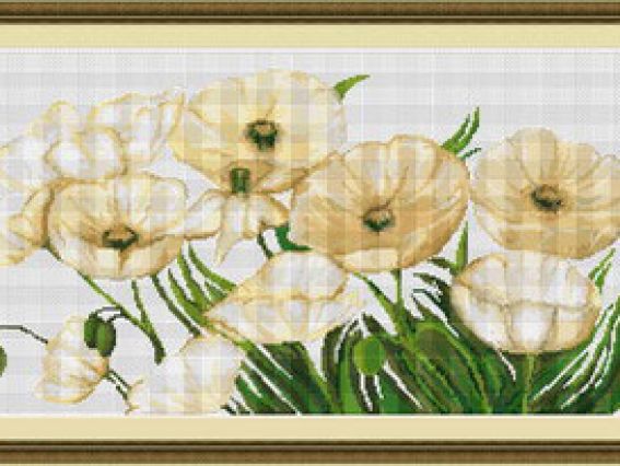 B273 Белые маки, Luca-S B273 Белые маки, Luca-S