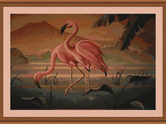 B339 Пара фламинго B339 Пара фламинго