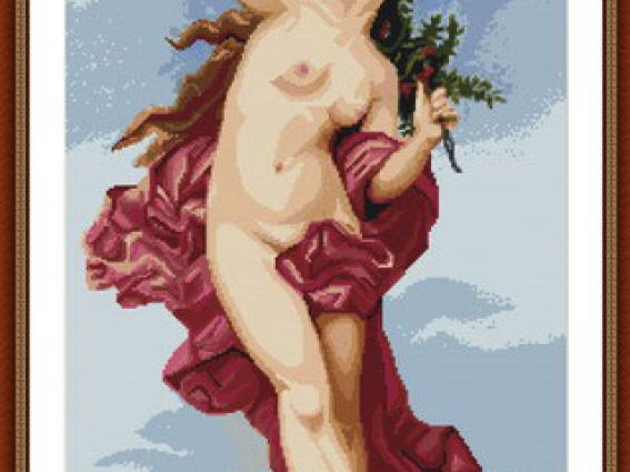 B389 Девушка с цветами B389 Девушка с цветами