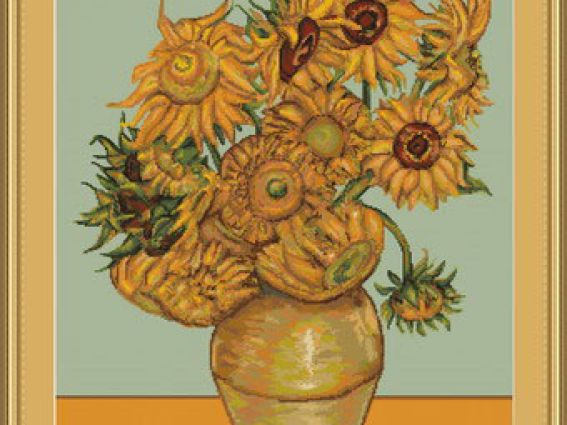 Набір для вишивання хрестиком B422 Соняшники, Лука-С