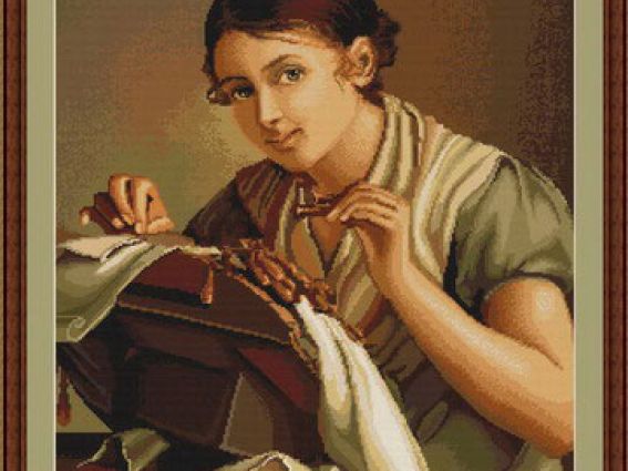 B427 Кружевница (Cusatoarea)  Luca-S, Набор для вышивания никтами B427 Кружевница (Cusatoarea)  Luca-S, Набор для вышивания никтами