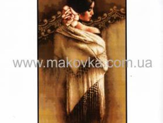 B468 Испанка с платком B468 Испанка с платком