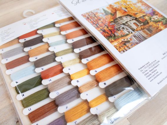 Набір для вишивання хрестиком B481 Осінній пейзаж Лука-С 