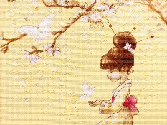 Набір для вишивання хрестиком B1145 Метелики (японка), Лука-С