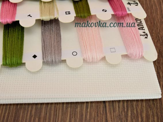 Набор для вышивания крестом на канве (аида 18) BА2327 Чайные чашки с розами, Luca-S 